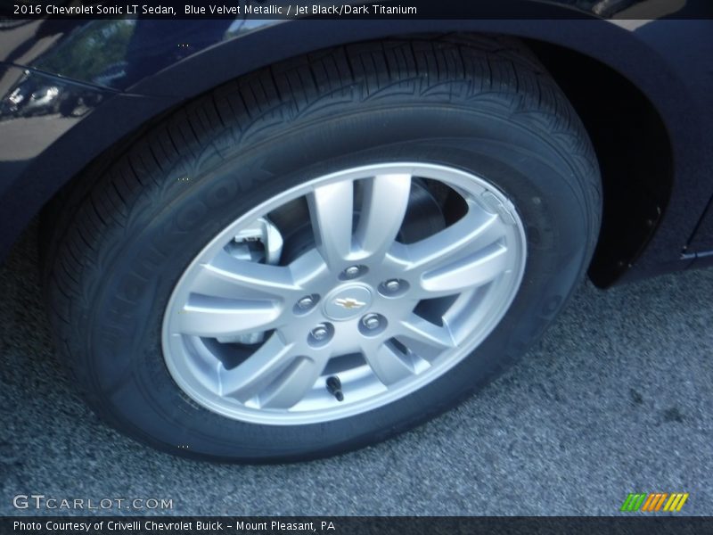 Blue Velvet Metallic / Jet Black/Dark Titanium 2016 Chevrolet Sonic LT Sedan