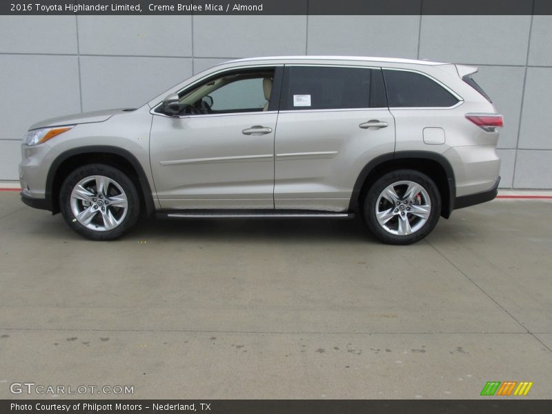 Creme Brulee Mica / Almond 2016 Toyota Highlander Limited