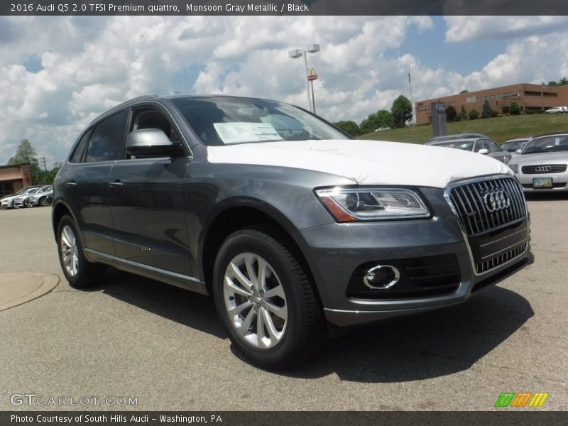 Monsoon Gray Metallic / Black 2016 Audi Q5 2.0 TFSI Premium quattro