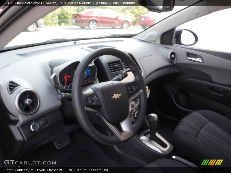 Blue Velvet Metallic / Jet Black/Dark Titanium 2016 Chevrolet Sonic LT Sedan