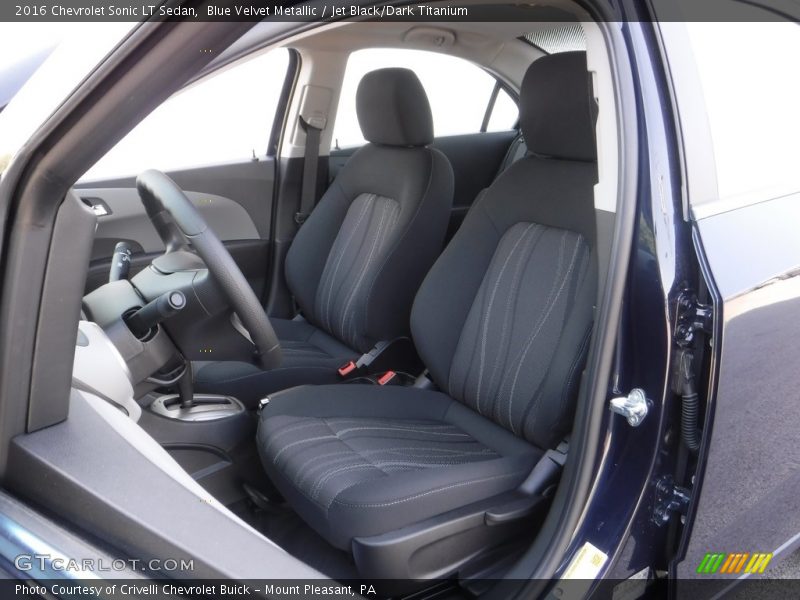 Blue Velvet Metallic / Jet Black/Dark Titanium 2016 Chevrolet Sonic LT Sedan