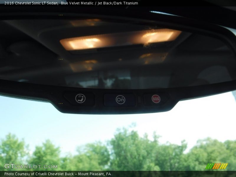 Blue Velvet Metallic / Jet Black/Dark Titanium 2016 Chevrolet Sonic LT Sedan