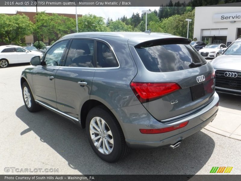 Monsoon Gray Metallic / Black 2016 Audi Q5 2.0 TFSI Premium quattro