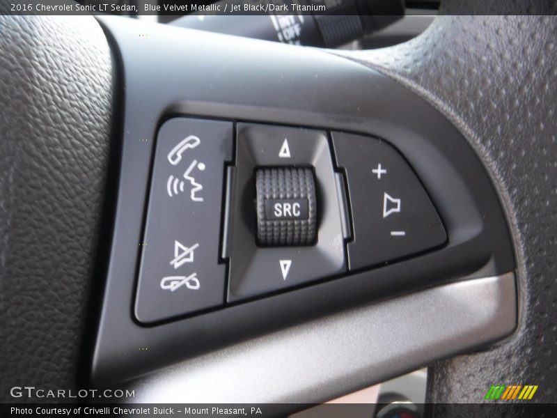 Blue Velvet Metallic / Jet Black/Dark Titanium 2016 Chevrolet Sonic LT Sedan