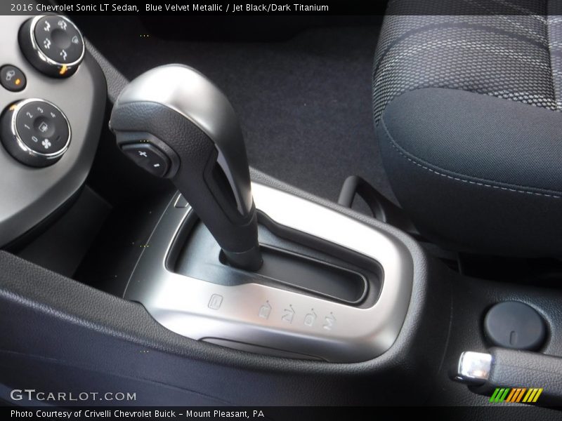 Blue Velvet Metallic / Jet Black/Dark Titanium 2016 Chevrolet Sonic LT Sedan