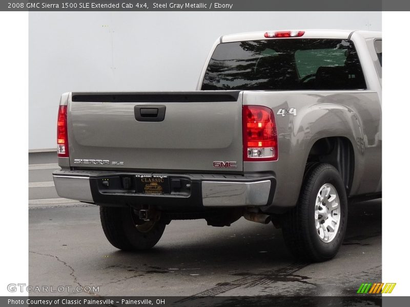 Steel Gray Metallic / Ebony 2008 GMC Sierra 1500 SLE Extended Cab 4x4