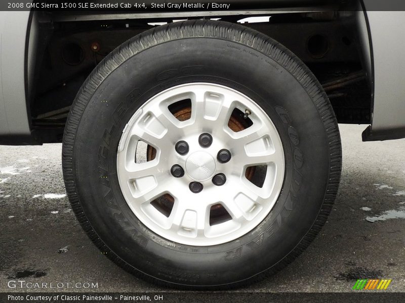 Steel Gray Metallic / Ebony 2008 GMC Sierra 1500 SLE Extended Cab 4x4