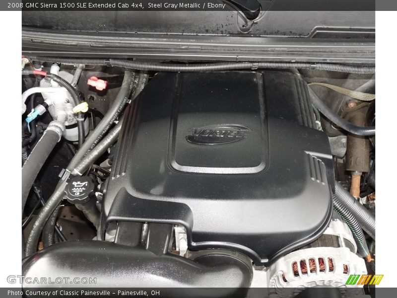 Steel Gray Metallic / Ebony 2008 GMC Sierra 1500 SLE Extended Cab 4x4