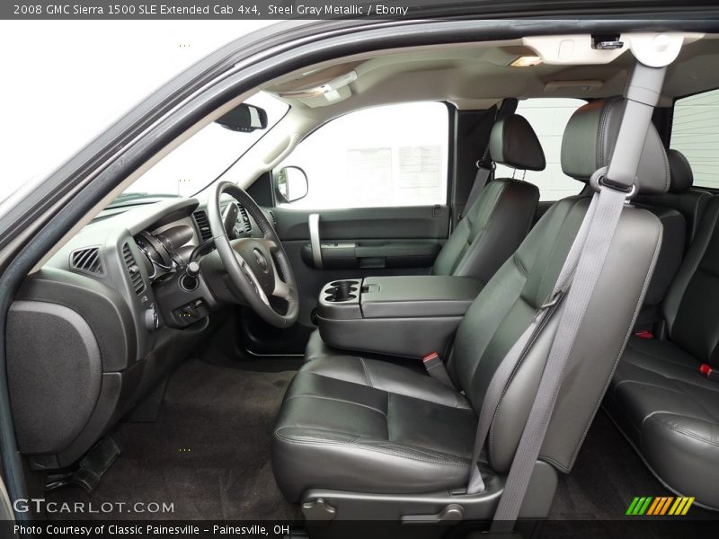 Steel Gray Metallic / Ebony 2008 GMC Sierra 1500 SLE Extended Cab 4x4
