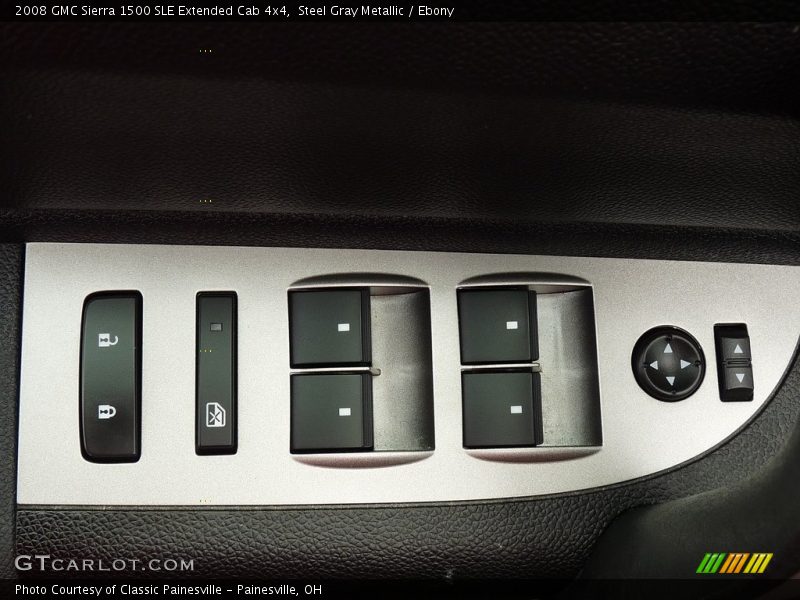 Steel Gray Metallic / Ebony 2008 GMC Sierra 1500 SLE Extended Cab 4x4