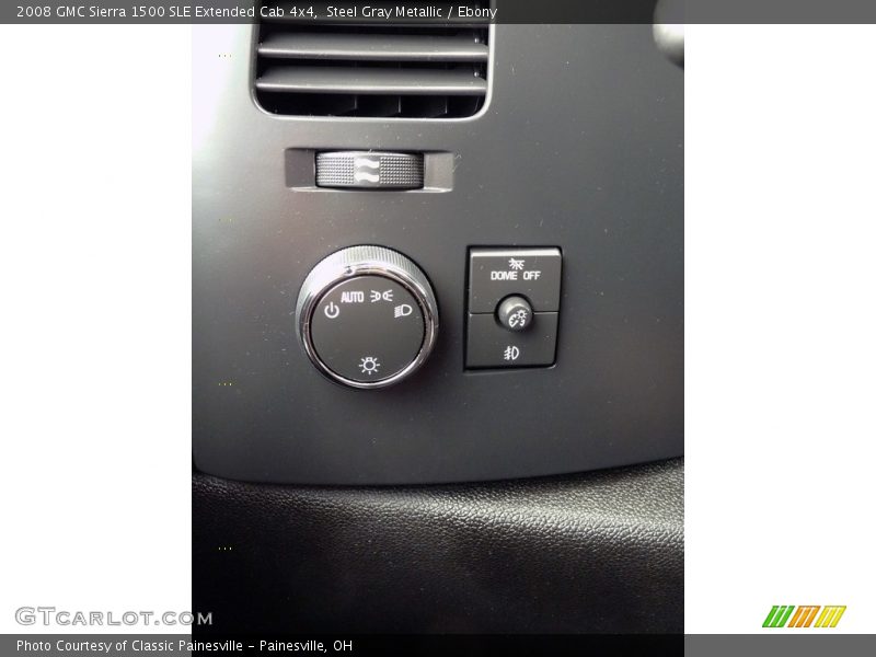 Steel Gray Metallic / Ebony 2008 GMC Sierra 1500 SLE Extended Cab 4x4