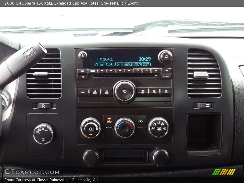 Steel Gray Metallic / Ebony 2008 GMC Sierra 1500 SLE Extended Cab 4x4