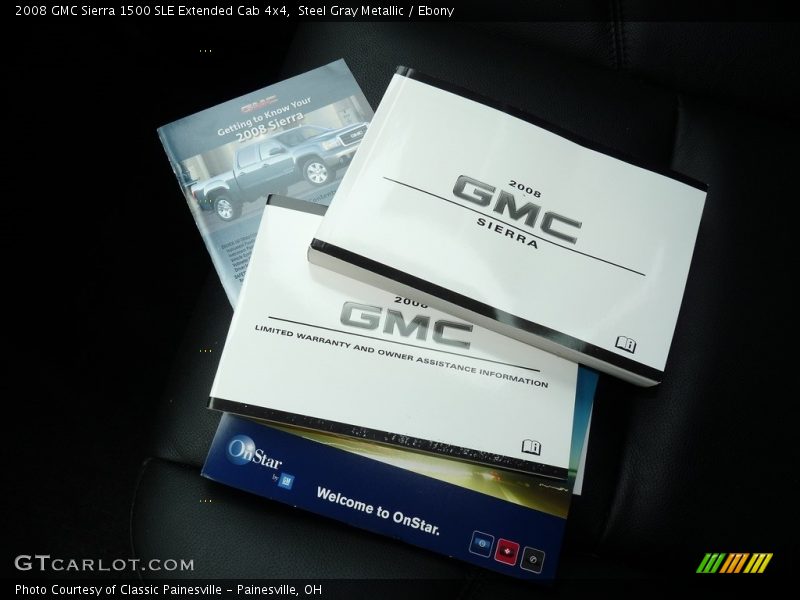Steel Gray Metallic / Ebony 2008 GMC Sierra 1500 SLE Extended Cab 4x4