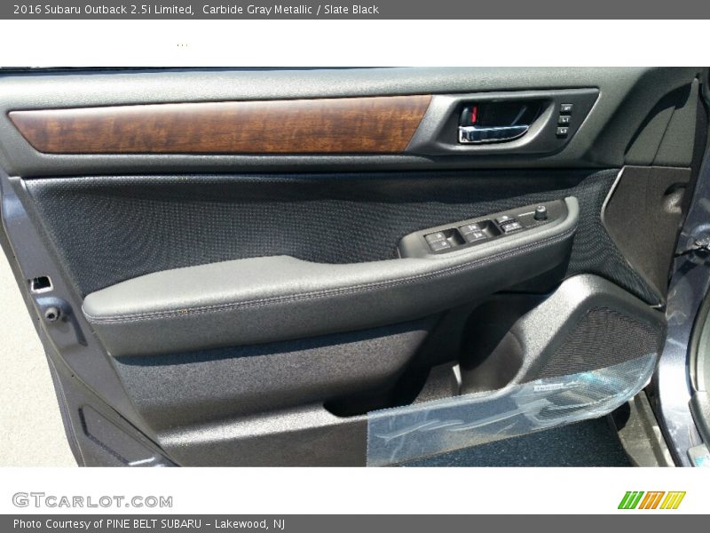 Carbide Gray Metallic / Slate Black 2016 Subaru Outback 2.5i Limited