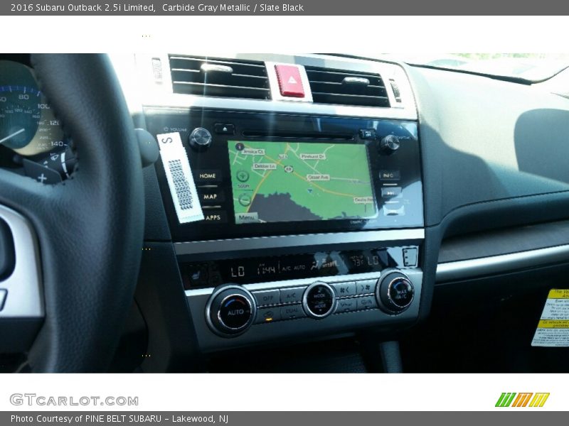 Carbide Gray Metallic / Slate Black 2016 Subaru Outback 2.5i Limited