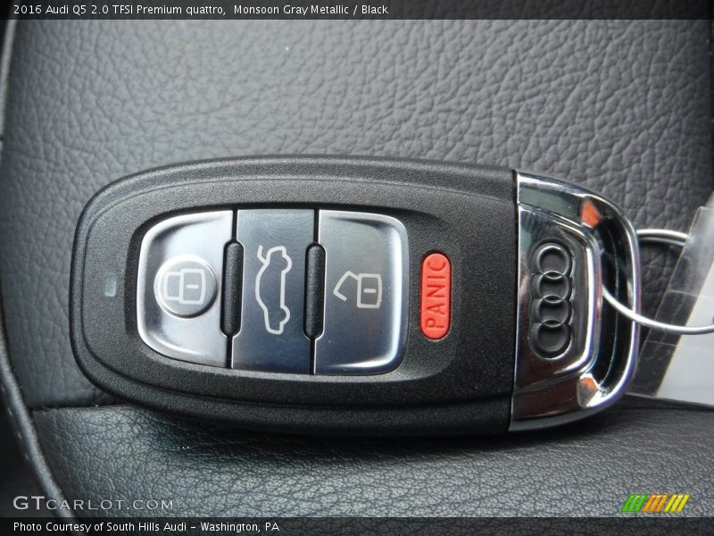 Monsoon Gray Metallic / Black 2016 Audi Q5 2.0 TFSI Premium quattro