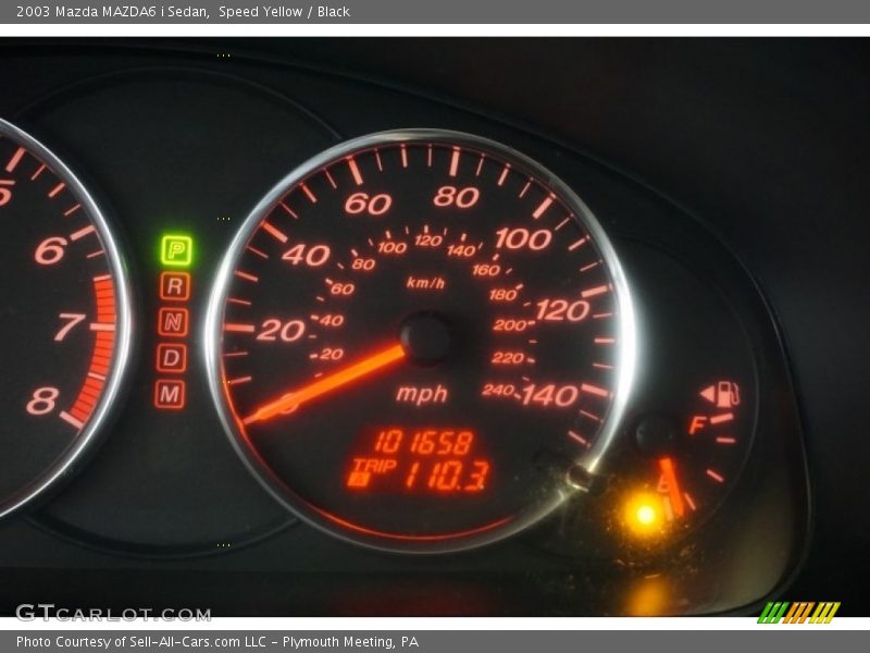 Speed Yellow / Black 2003 Mazda MAZDA6 i Sedan