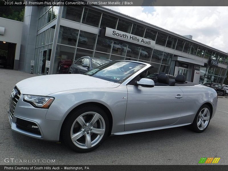 Florett Silver Metallic / Black 2016 Audi A5 Premium Plus quattro Convertible