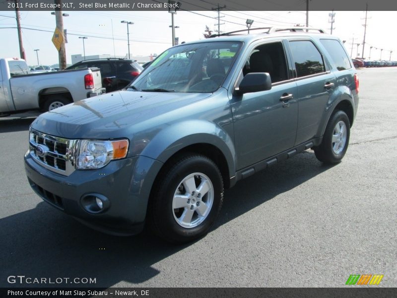 Steel Blue Metallic / Charcoal Black 2011 Ford Escape XLT
