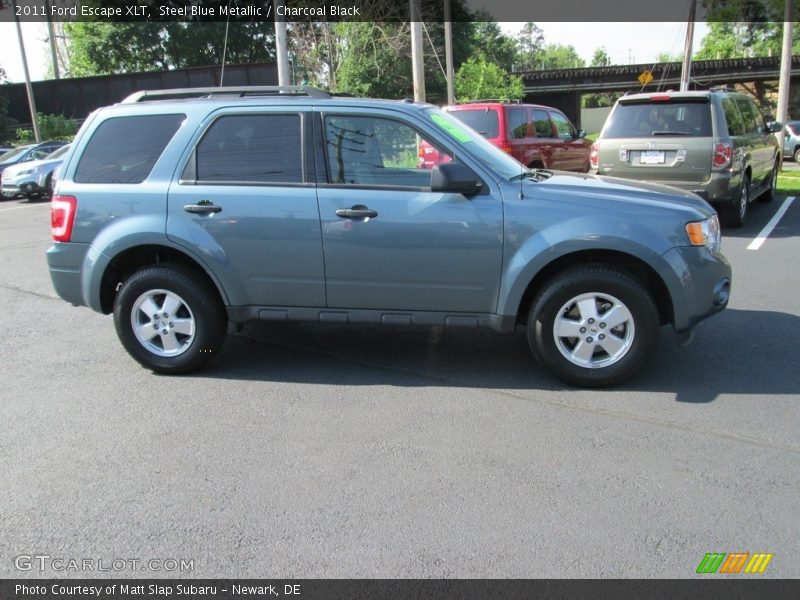 Steel Blue Metallic / Charcoal Black 2011 Ford Escape XLT