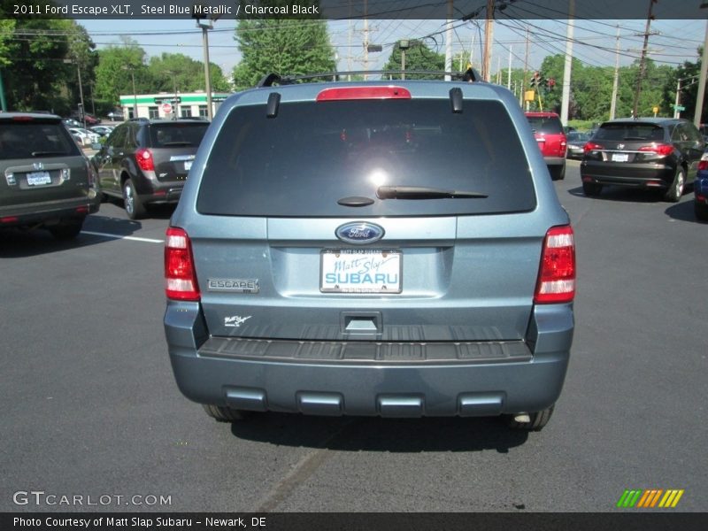 Steel Blue Metallic / Charcoal Black 2011 Ford Escape XLT