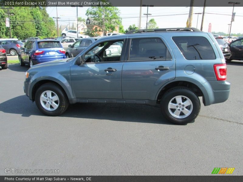 Steel Blue Metallic / Charcoal Black 2011 Ford Escape XLT