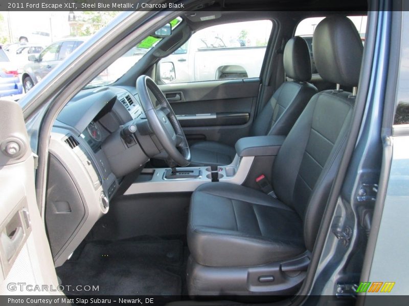 Steel Blue Metallic / Charcoal Black 2011 Ford Escape XLT