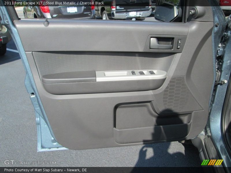 Steel Blue Metallic / Charcoal Black 2011 Ford Escape XLT