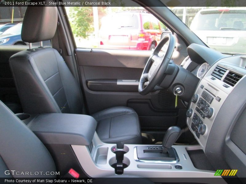 Steel Blue Metallic / Charcoal Black 2011 Ford Escape XLT