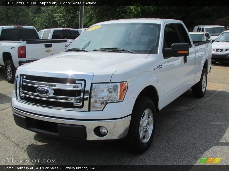 Oxford White / Adobe 2013 Ford F150 XLT SuperCab