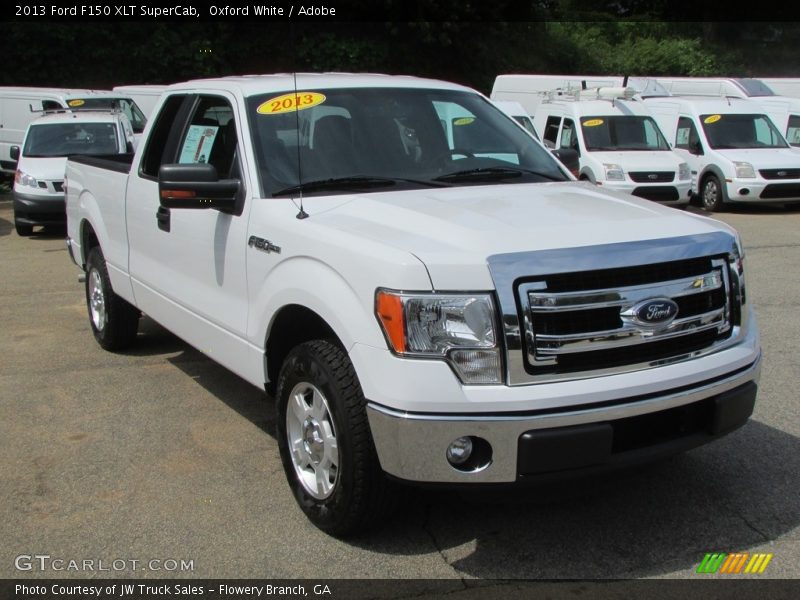 Oxford White / Adobe 2013 Ford F150 XLT SuperCab