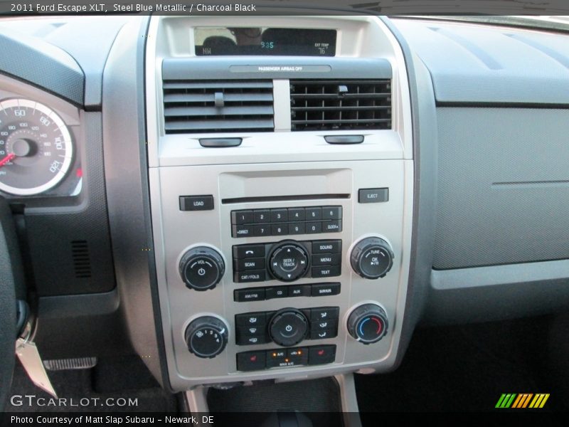 Steel Blue Metallic / Charcoal Black 2011 Ford Escape XLT