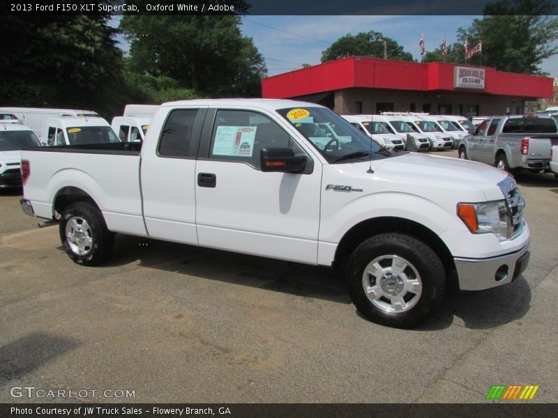 Oxford White / Adobe 2013 Ford F150 XLT SuperCab