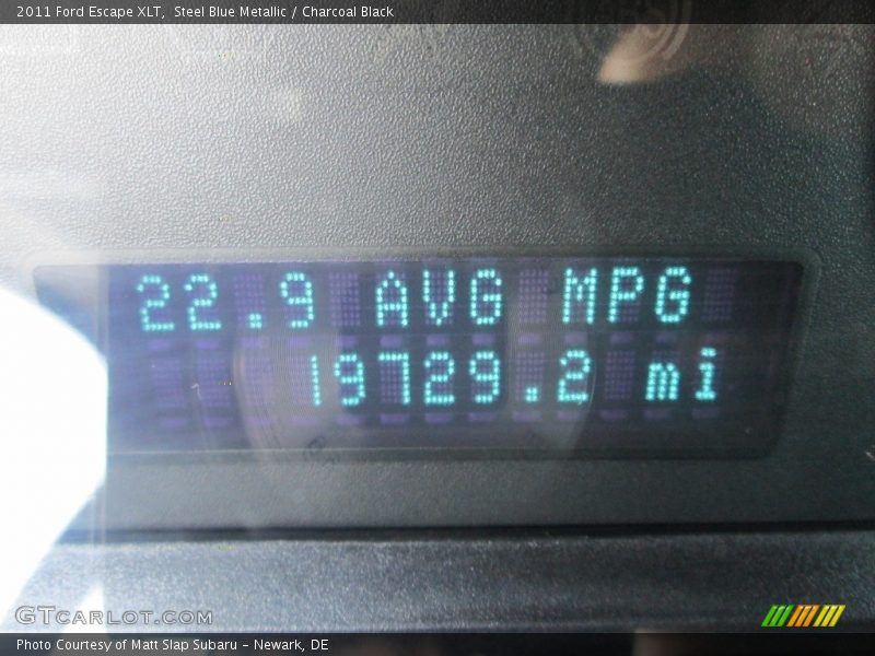 Steel Blue Metallic / Charcoal Black 2011 Ford Escape XLT
