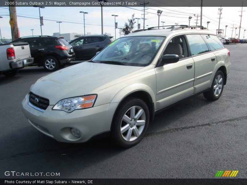 Champagne Gold Opalescent / Taupe 2006 Subaru Outback 2.5i Wagon