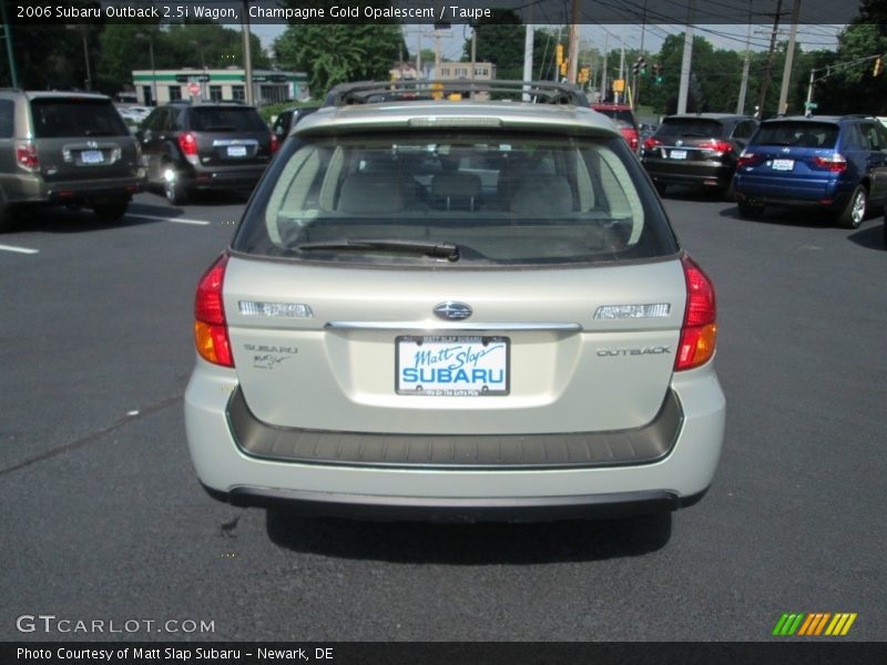 Champagne Gold Opalescent / Taupe 2006 Subaru Outback 2.5i Wagon