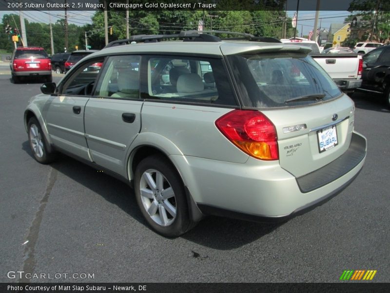 Champagne Gold Opalescent / Taupe 2006 Subaru Outback 2.5i Wagon
