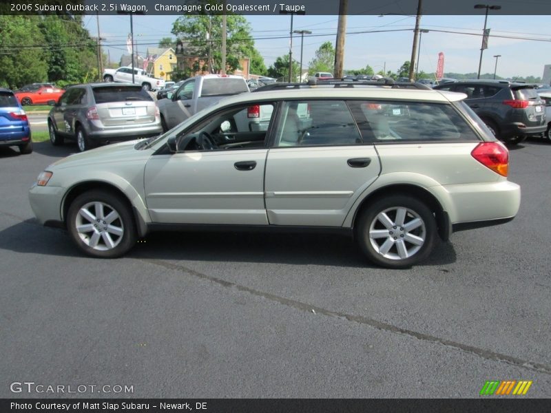 Champagne Gold Opalescent / Taupe 2006 Subaru Outback 2.5i Wagon