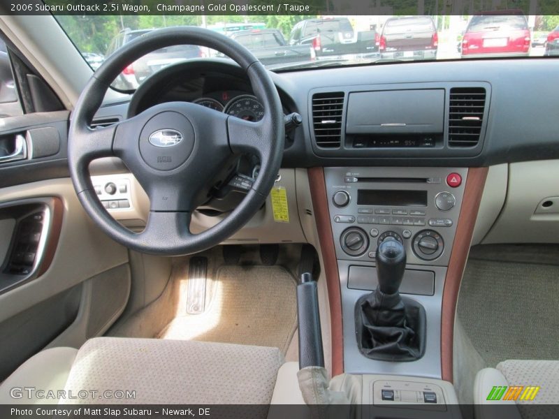 Champagne Gold Opalescent / Taupe 2006 Subaru Outback 2.5i Wagon