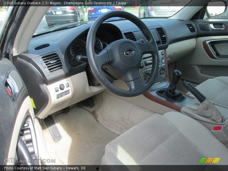 Champagne Gold Opalescent / Taupe 2006 Subaru Outback 2.5i Wagon