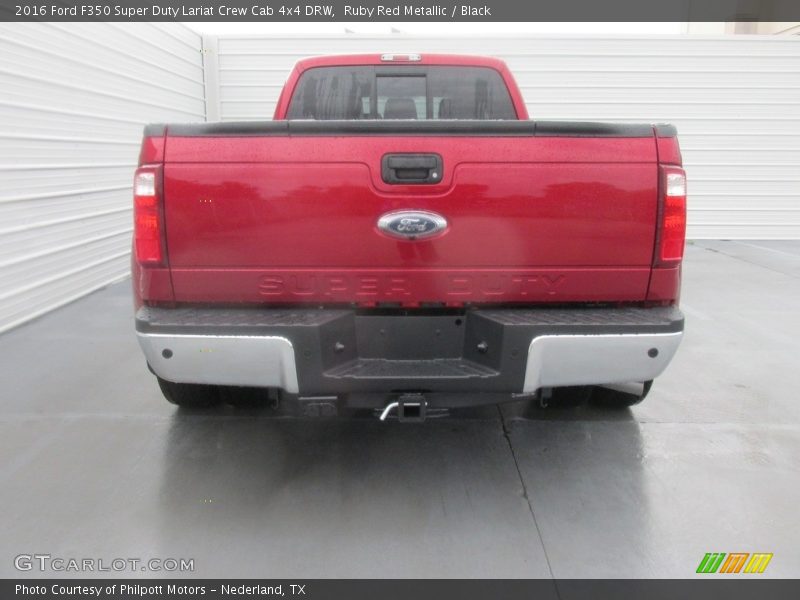 Ruby Red Metallic / Black 2016 Ford F350 Super Duty Lariat Crew Cab 4x4 DRW