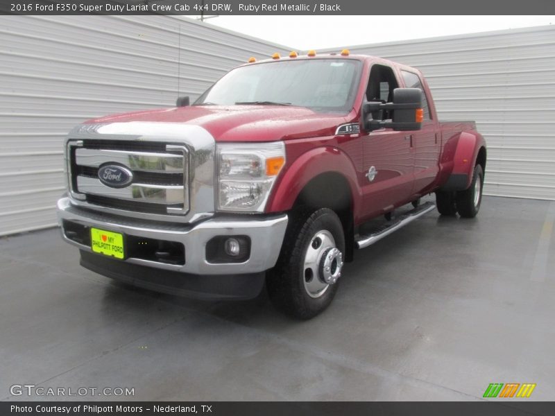 Ruby Red Metallic / Black 2016 Ford F350 Super Duty Lariat Crew Cab 4x4 DRW
