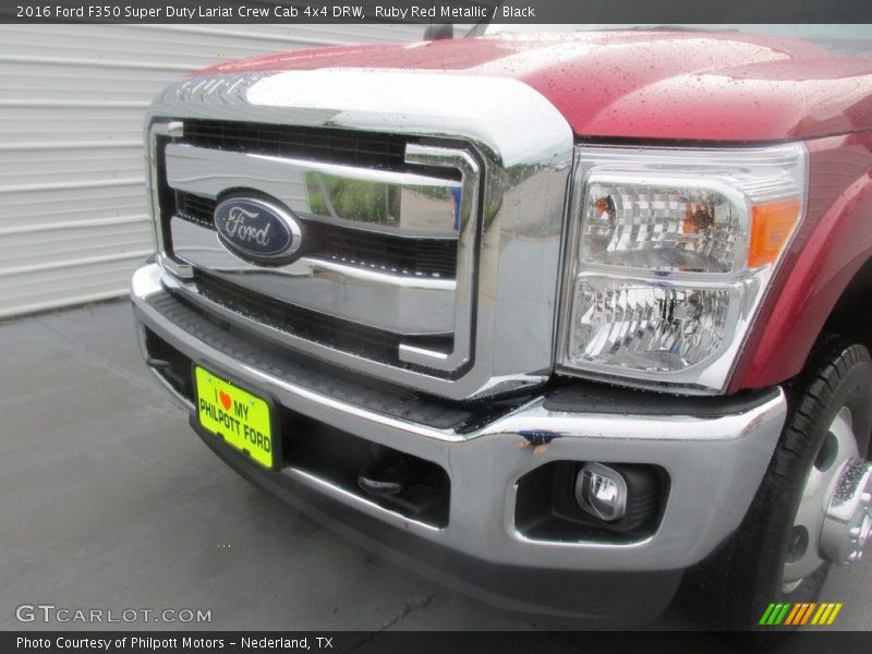 Ruby Red Metallic / Black 2016 Ford F350 Super Duty Lariat Crew Cab 4x4 DRW