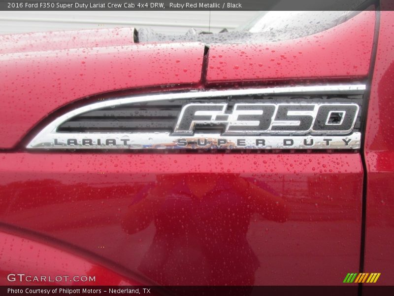Ruby Red Metallic / Black 2016 Ford F350 Super Duty Lariat Crew Cab 4x4 DRW