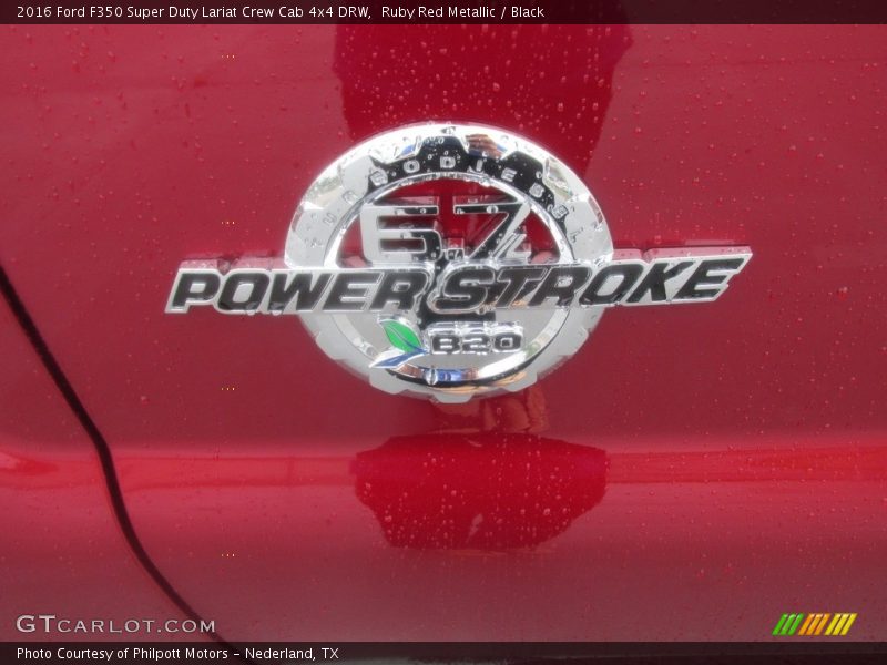 Ruby Red Metallic / Black 2016 Ford F350 Super Duty Lariat Crew Cab 4x4 DRW