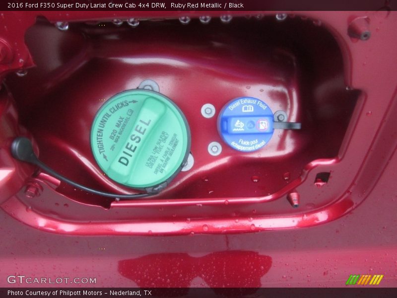 Ruby Red Metallic / Black 2016 Ford F350 Super Duty Lariat Crew Cab 4x4 DRW