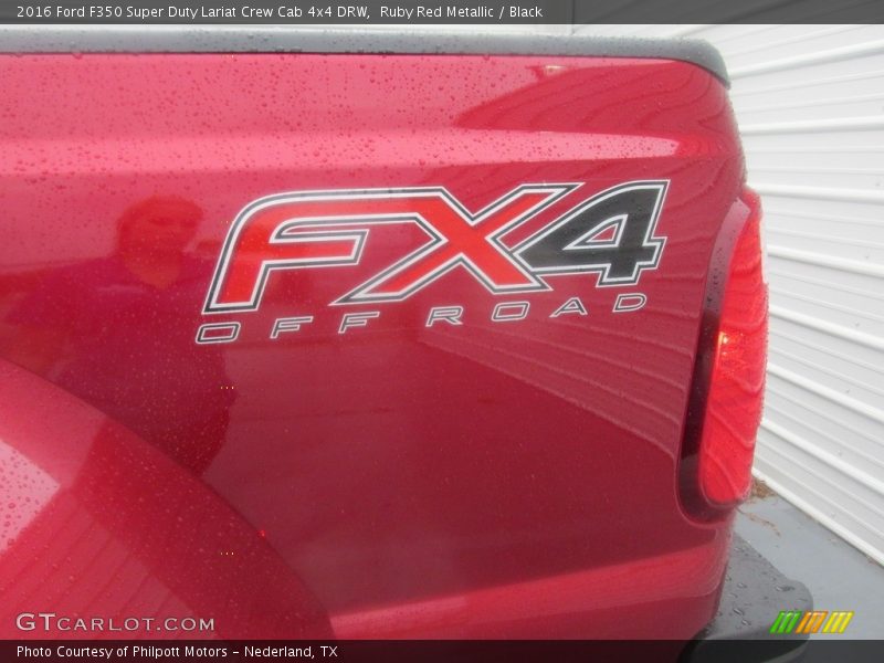 Ruby Red Metallic / Black 2016 Ford F350 Super Duty Lariat Crew Cab 4x4 DRW