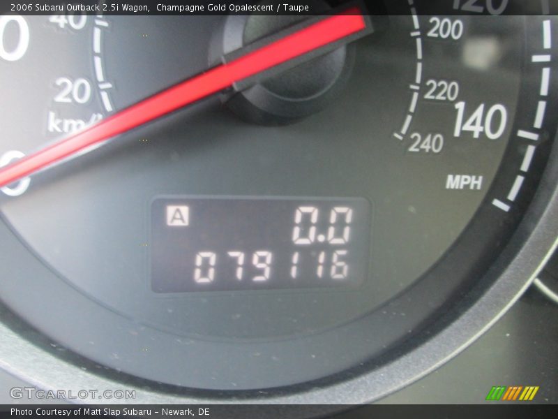 Champagne Gold Opalescent / Taupe 2006 Subaru Outback 2.5i Wagon