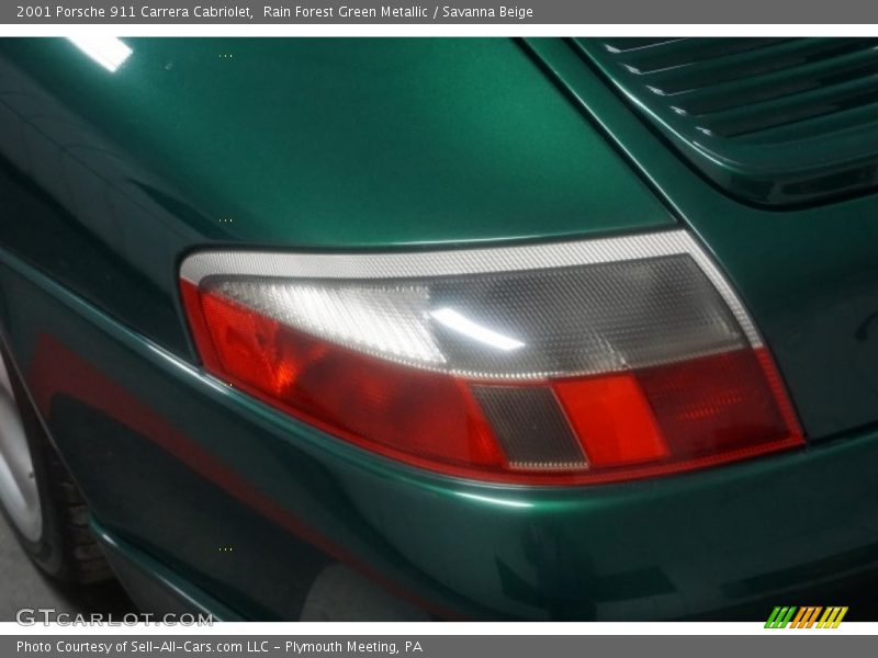 Rain Forest Green Metallic / Savanna Beige 2001 Porsche 911 Carrera Cabriolet