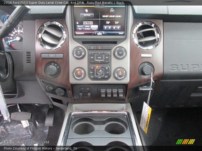 Ruby Red Metallic / Black 2016 Ford F350 Super Duty Lariat Crew Cab 4x4 DRW